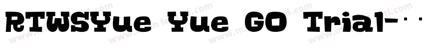 RTWSYue Yue GO Trial字体转换